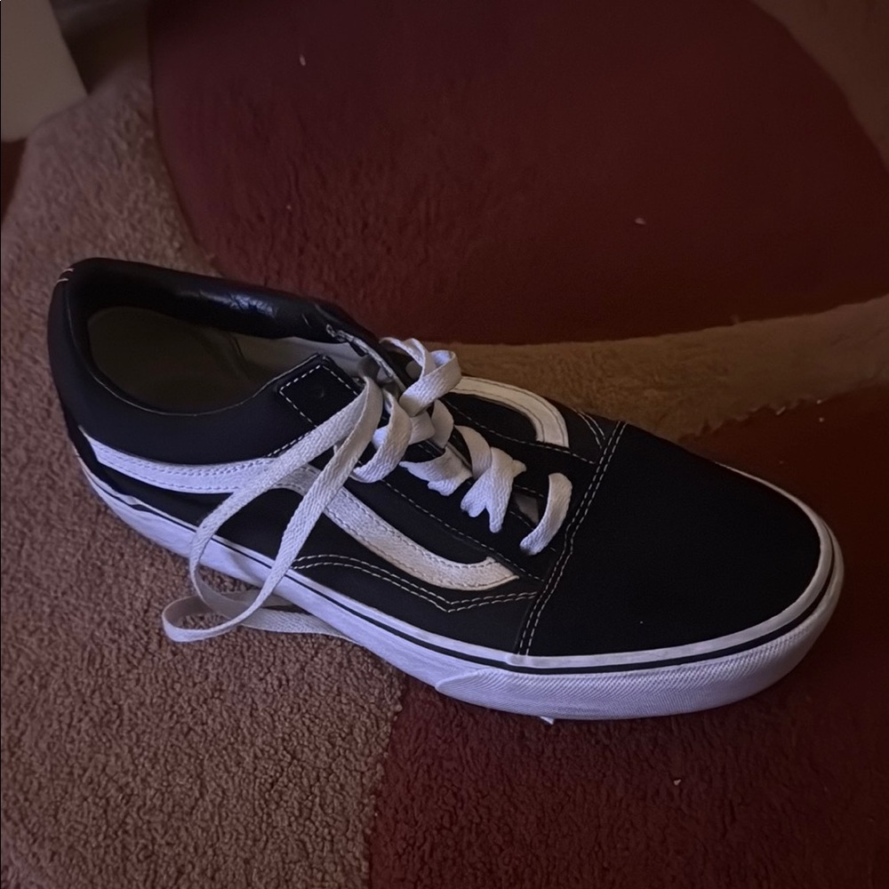 Vans Black and White Women's Shoes